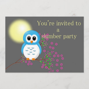 Invitation Soirée pyjamas avec le couche-tard