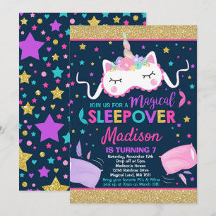 Invitation Soirée pyjamas d'invitation de partie de Sleepover