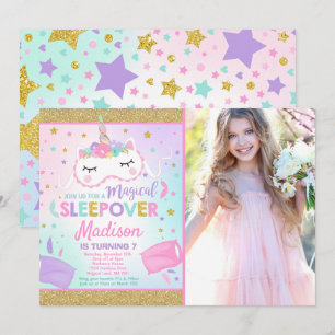 Invitation Soirée pyjamas d'invitation de partie de Sleepover