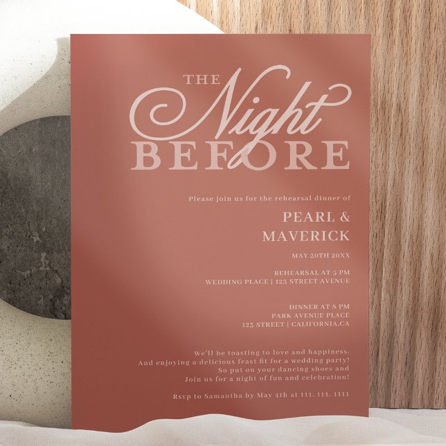 Invitation Soirée rétro avant le dîner de répétition mariage  (Créateur téléchargé)