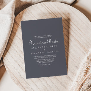 Invitation Soirée simple Boho Nuestra Boda Mariage