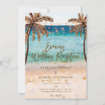 soirée sur la plage tropicale