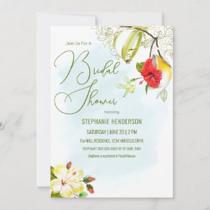 Invitation Soirée Thé aux colibris