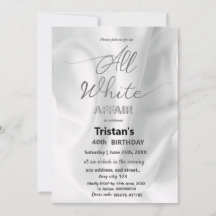 Soirée tout en blanc ou fête tout en blanc