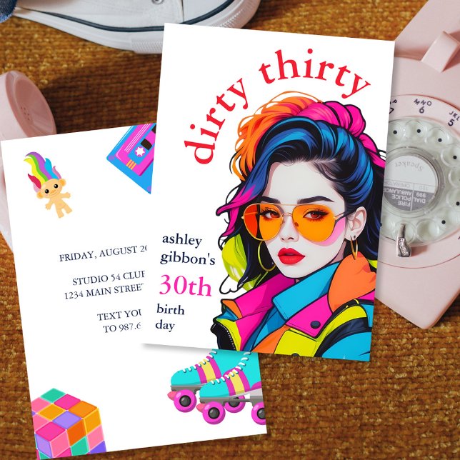 Invitation Soirée Trente Anniversaire (Créateur téléchargé)