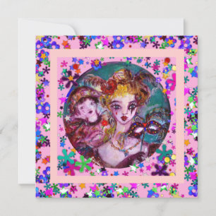 INVITATION SOIRÉE VÉNITIENNE DE LA SAINT-VALENTIN EN MASQUE