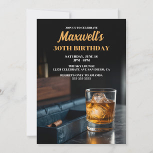 Invitation Soirée Whisky & Cigares Masculine   Partie des Gen