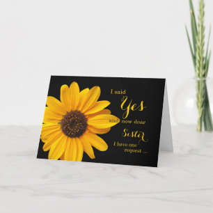 Invitation Sois-je la demoiselle d'honneur ? Soeur ou autre r