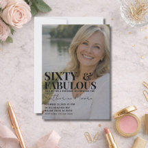 Soixante ans et Fabuleux Photo 60e Anniversaire