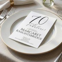 Soixante-dix ans et Fabuleux Texte Anniversaire 70