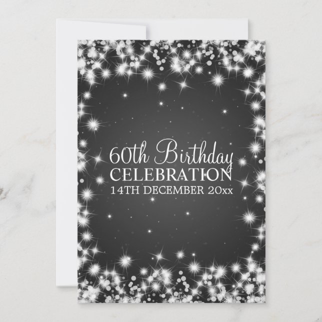 Invitation Soixante-dixième anniversaire de la fête d'hiver S (Devant)