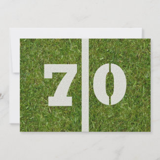 Invitation soixante-dixième Fête d'anniversaire !