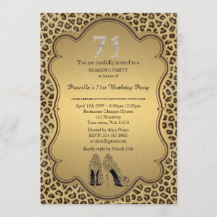 Invitation soixante-et-onzième, fête d'anniversaire