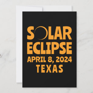 Invitation Solar Eclipse 2024 Texas