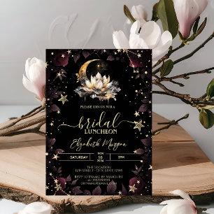 Invitation Soleil céleste, Roses de lune, étoiles ciel noctur