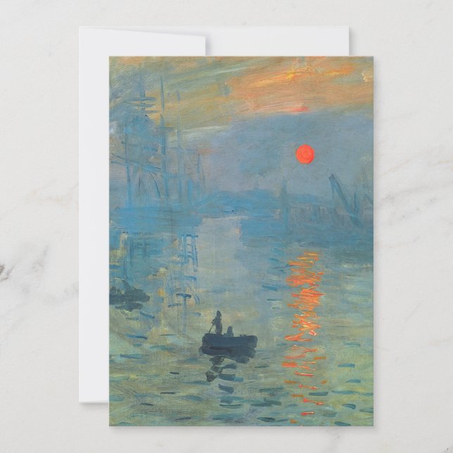 Invitation Soleil de l'impression Claude Monet (Devant)