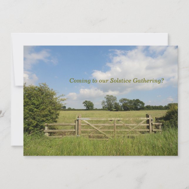 Invitation Solstice d'été recueillant l'invitation (Devant)