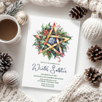 Solstice d'hiver Holly Yule Pentacle Pagan