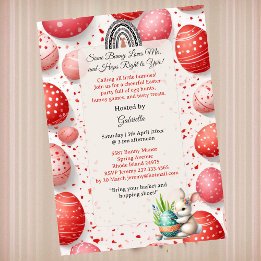 Invitation Some Bunny Loves Me Egg Hunt Little Kids Spring 