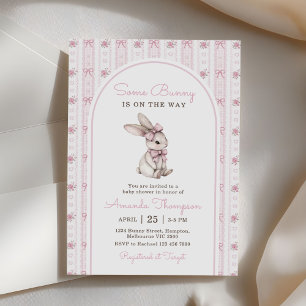 Invitation Some Bunny Vintage Lapin Baby Shower