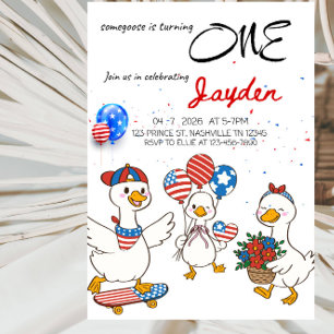 Invitation Somegoose Fait Son ANNIVERSAIRE 1ère Fête d'Annive