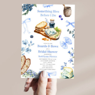 Invitation Something Bleu Planches de Charcuterie & Rubans de