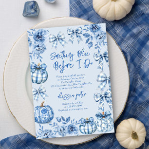 Invitation Something Blue avant de faire la Fête Prénuptiale