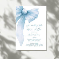 Something Blue Before I Do Blue Bow Bridal Shower