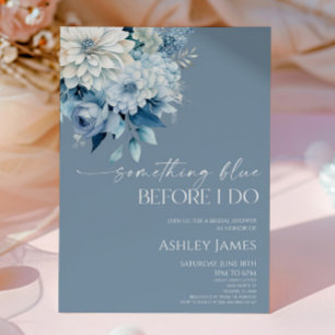 Invitation Something Blue Before I Do Floral Baby Shower de M