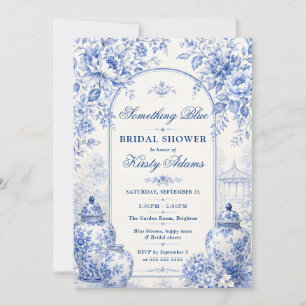 Invitation Something Blue Chinoiserie Fête de Mariage