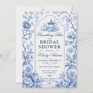 Invitation Something Blue Chinoiserie Fête de Mariage