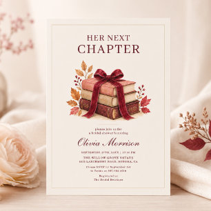Invitation Son Prochain Chapitre Fête de Mariage d'Automne