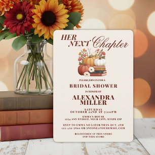 Invitation Son prochain chapitre Fête des mariées de livre d'