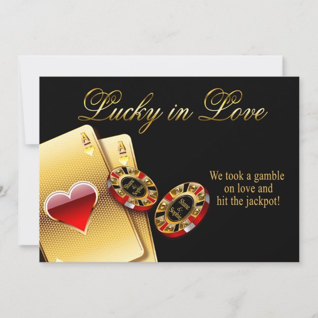 Invitation Sophie Casino Style Mariage DEMANDER DES NOMS EN C (Devant)