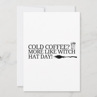 Invitation sorcière casquette transparent