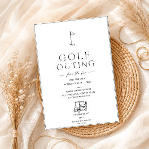 Invitation Sortie de golf Élégant Minimaliste Golf d'entrepri