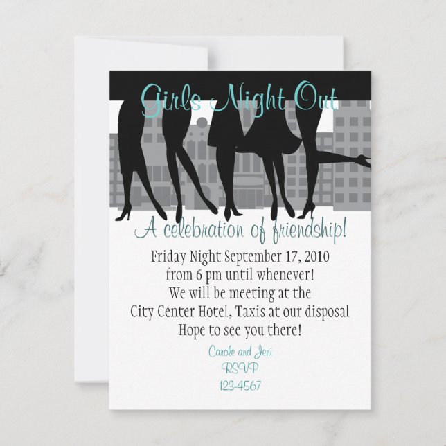 Invitation Sortie de la nuit des filles (Devant)