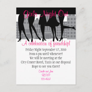 Invitation Sortie de la nuit des filles