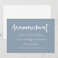 Souhait Moderne | Annulation ou Report de Mariage