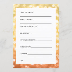 Invitation Souhaits Wedding showers Automne / Parties scintil