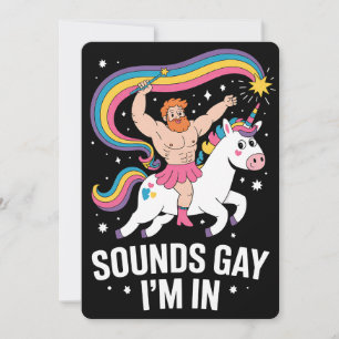 Invitation Sound Gay Je suis en homme portant une jupe Unicor