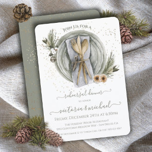 Invitation Souper de la répétition de Noël d'hiver