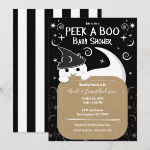 Invitation Sourire de la Sorcière Fantôme Halloween Shower de