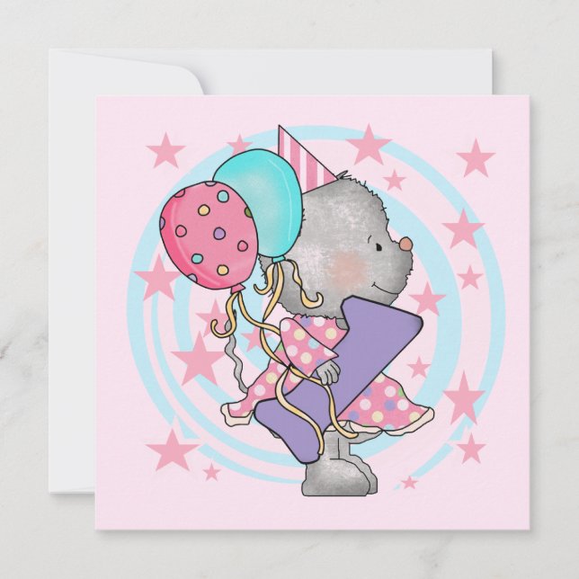 Invitation Souris 1er anniversaire T-shirts et cadeaux (Devant)