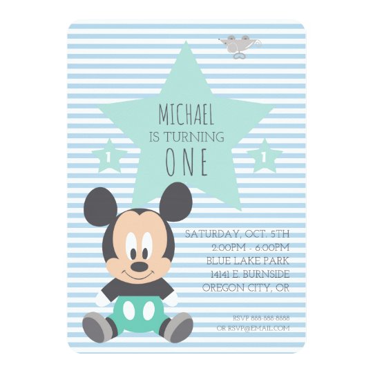 Invitation Souris Mickey Premier Anniversaire Zazzle Ca Invitation Souris Mickey Premier Anniversaire Zazzle Ca