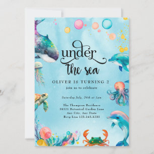 Invitation Sous la mer