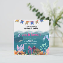 Sous la mer Sirène fête d'anniversaire