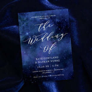 Invitation Sous les étoiles Espace chic Astronomie Étoiles Ma