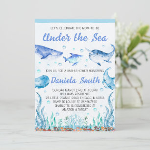 Invitation Sous l'invitation du Baby shower marin