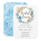 Sous l'invitation Sea Blue & Gold Bridal Shower